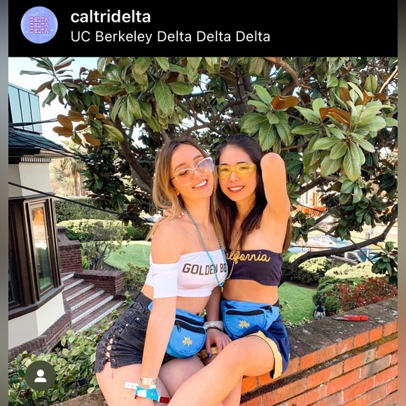 UC Berkeley Cal "Go Bears" Fanny Pack / Everywhere Belt Bag - Blue/Yellow - 1L - Picture 5 of 5